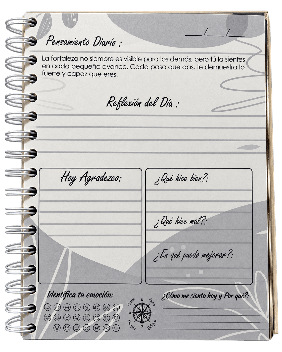 Página de pensamiento diario